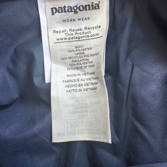 PATAGONIA Insulated Snow Pants Boys S 7-8 Blue Snowshot H2NO Waterproof Pant NEW - Picture 10 of 10